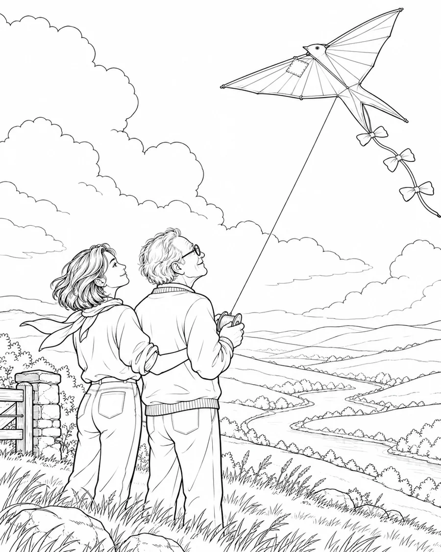 An old kite finds the wind again.