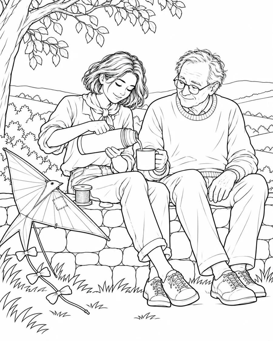 A little time together before the wind.